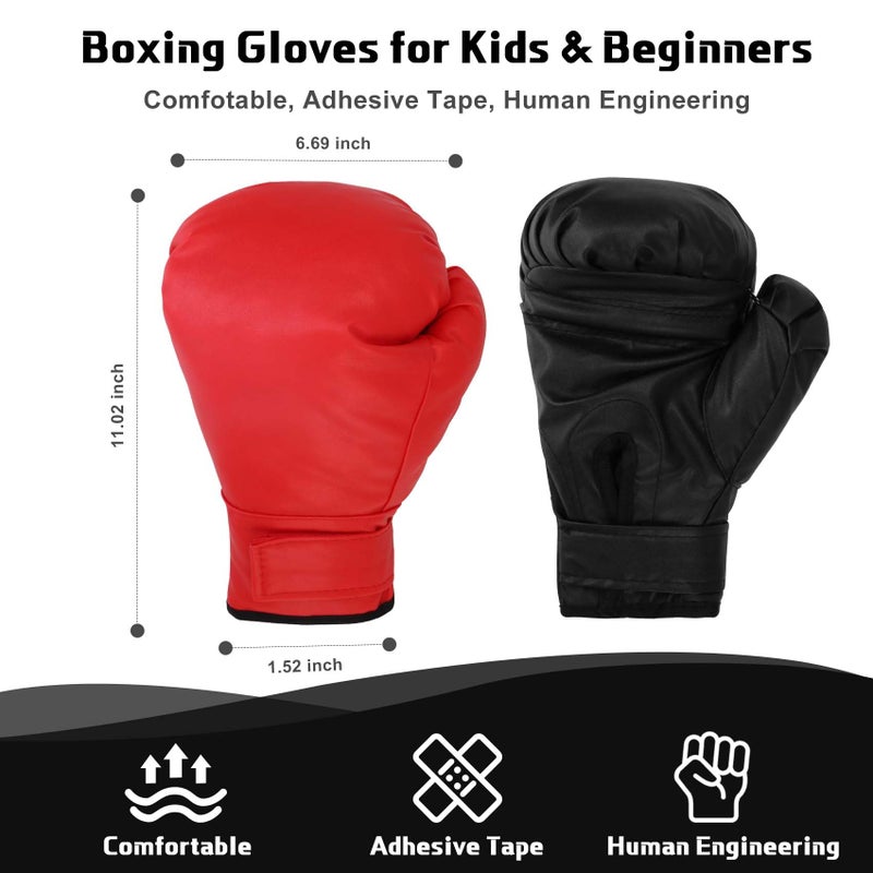 Micnaron 2 Pairs Boxing Gloves for Beginners & Kids, Boxing Training Gloves Suitable for Men & Women, Lightweight Shockproof Gloves for Training & Practice - Image 4